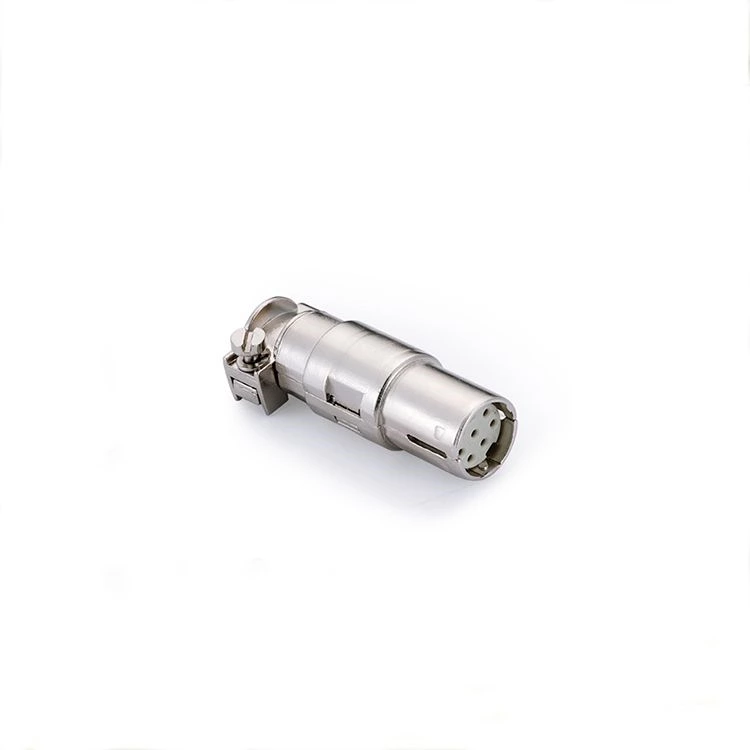 Connecteur à sertir pour borne électrique coaxiale robuste