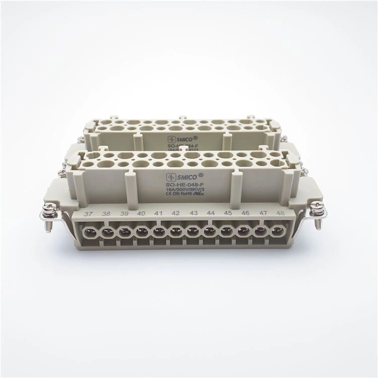 Connecteurs électriques automobiles HE-048 48 broches femelles Inserts IP65 utilisation pour robot