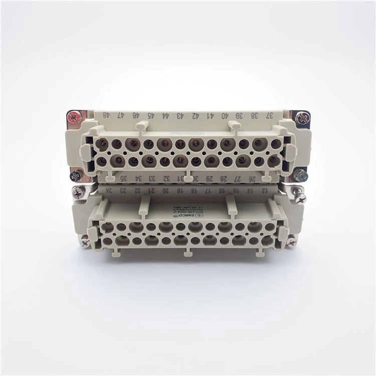 Connecteurs électriques automobiles HE-048 48 broches femelles Inserts IP65 utilisation pour robot