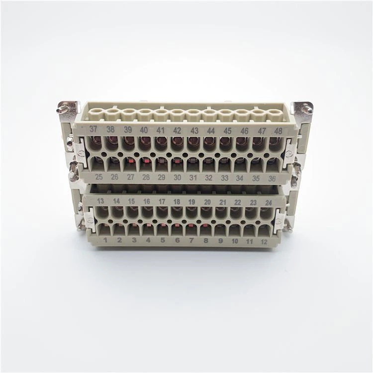 Connecteurs électriques automobiles HE-048 48 broches femelles Inserts IP65 utilisation pour robot
