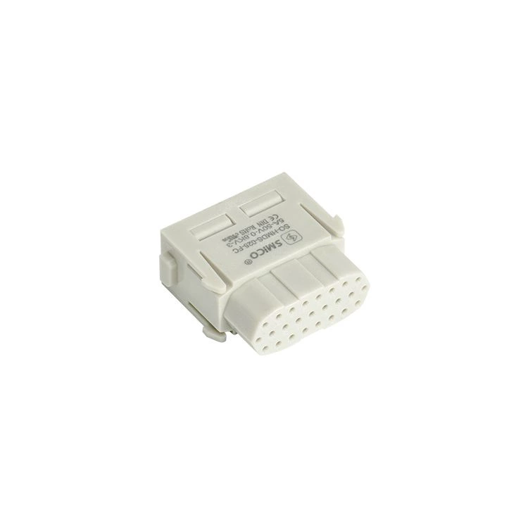 Connecteur électrique robuste à 25 pôles avec borne à sertir de 4 A