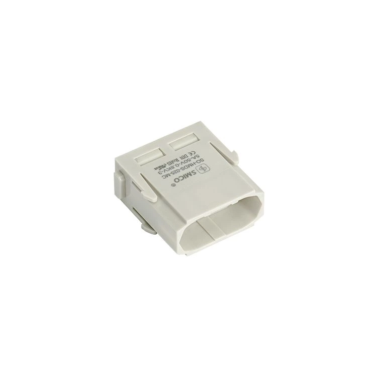 Connecteur électrique robuste à 25 pôles avec borne à sertir de 4 A