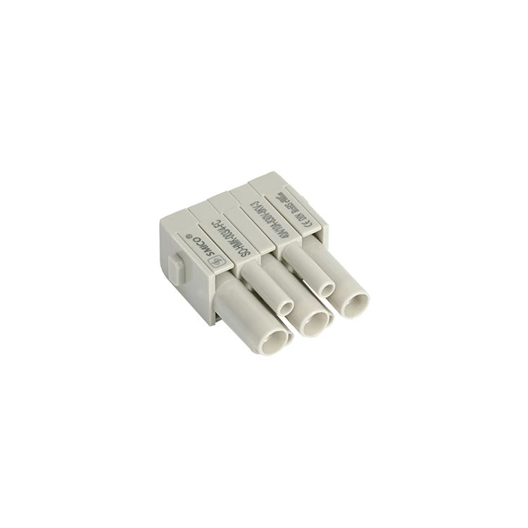 Connecteur électrique robuste HMK 003 plus 4, 7 broches, avec contacts à sertir en alliage de cuivre