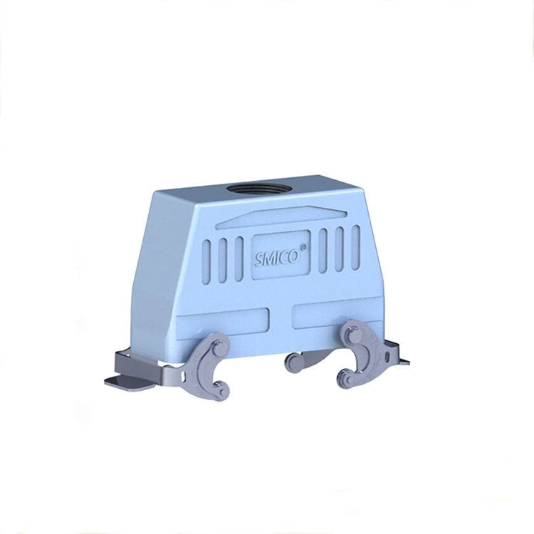 Capot de connecteur électrique à leviers en acier inoxydable, capot de connecteur rectangulaire 500 V 10 A