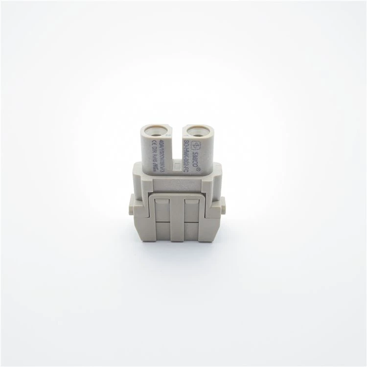 Connecteurs modulaires HDC 2 broches 40 A avec contacts plaqués argent