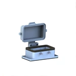 Capots et boîtiers métalliques pour montage sur cloison H10B Connecteur de câble robuste