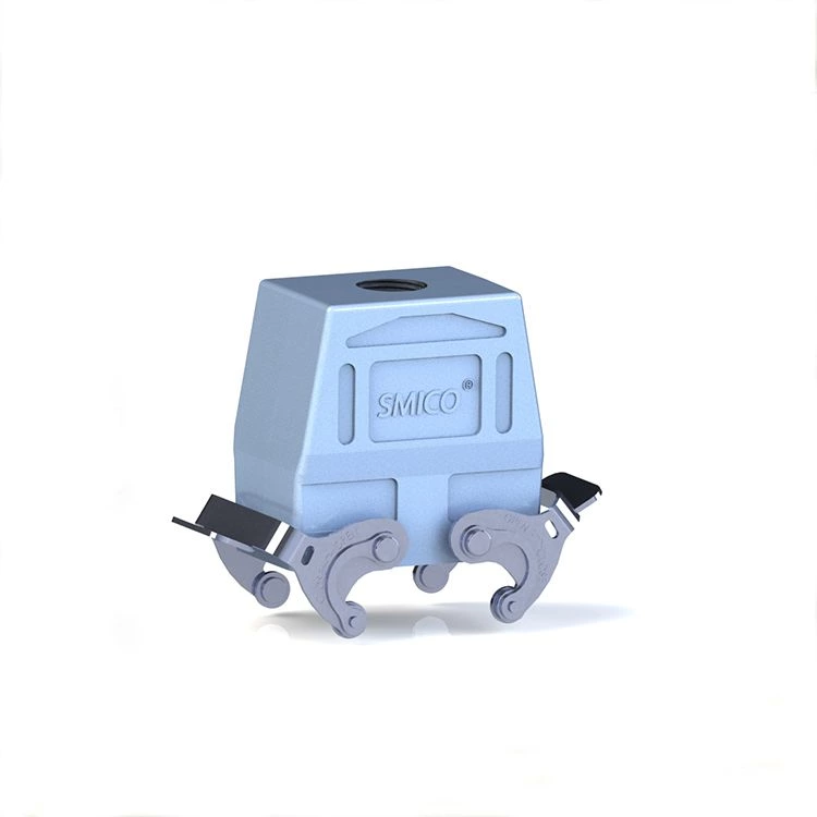 Capot et boîtier H10B, connecteur robuste, entrée par le haut, double levier