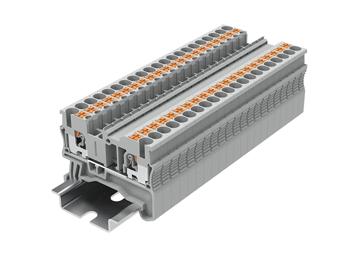 Connecteur de bornier pour rail électrique
