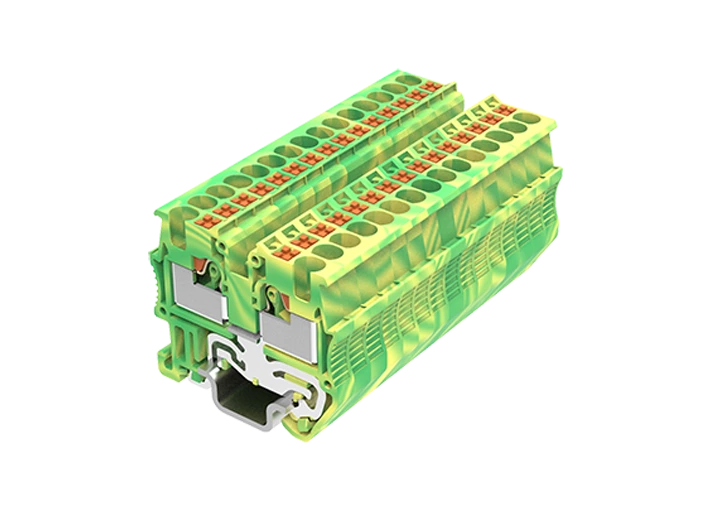 Borne de rail de guidage à ressort enfichable PTM1.5-2-PE