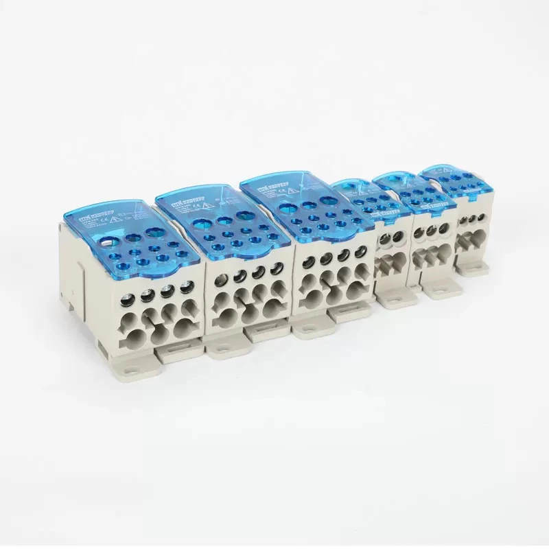 Bornier de distribution pour rail DIN série UKK