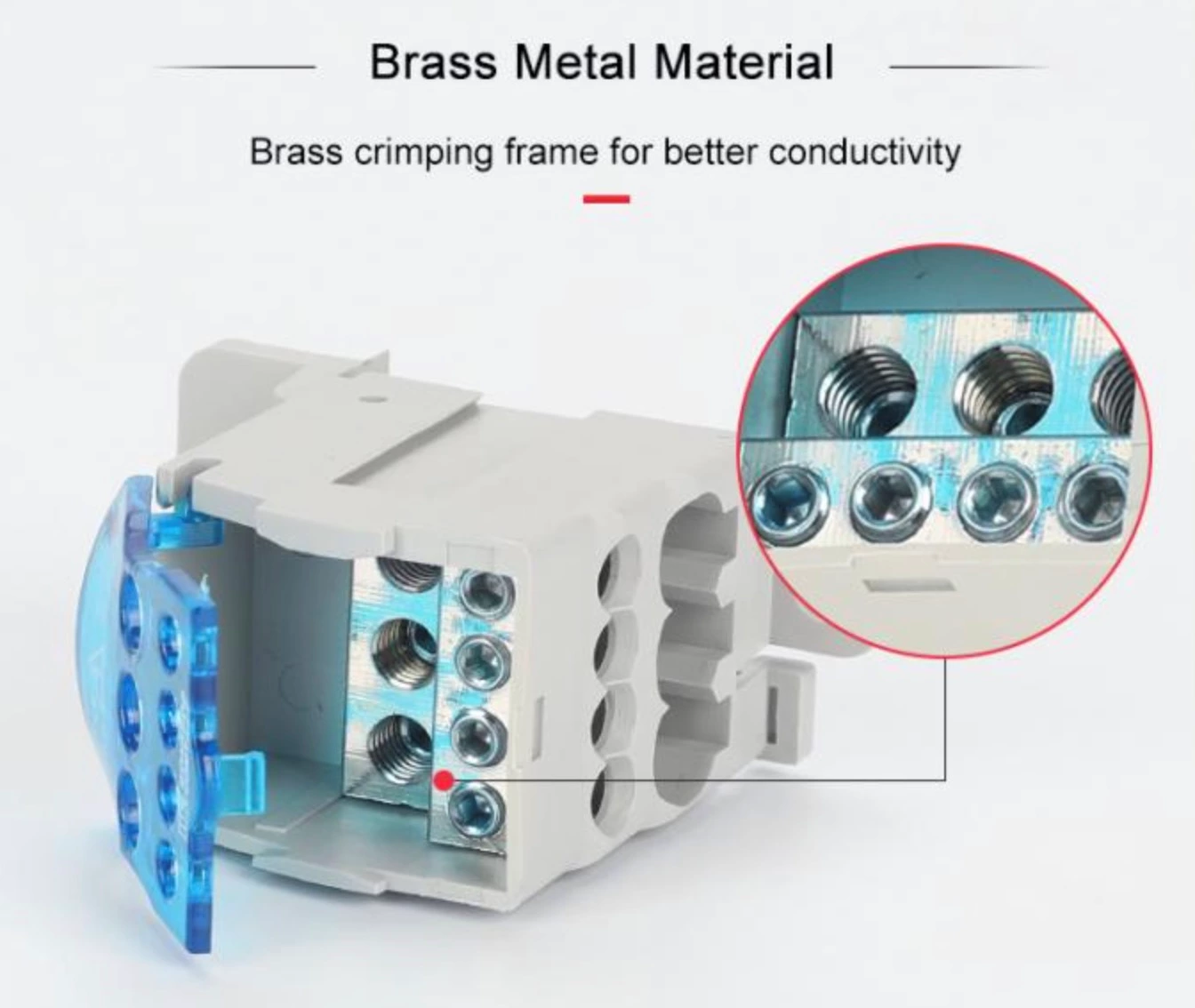 Bornier de distribution d'alimentation sur rail DIN UKK 500 A
