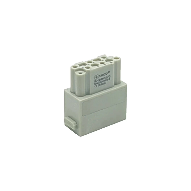 Connecteur mâle robuste 12 broches HMD-012-MQ, module à verrouillage rapide
