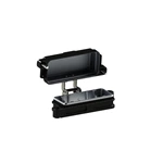 Boîtier de connecteur robuste HPR avec couvercle métallique IP68 HP16B/H-MCV-ST-2H pour environnements extérieurs difficiles 09400160317