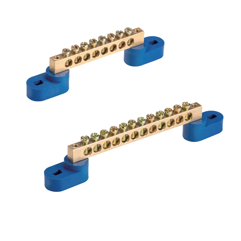 Borniers de distribution en cuivre série T002 avec laiton