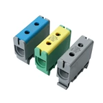 Borniers de distribution industriels en aluminium SOT5-35, type fileté, série SOT5 pour connecteur Al 35 mm²