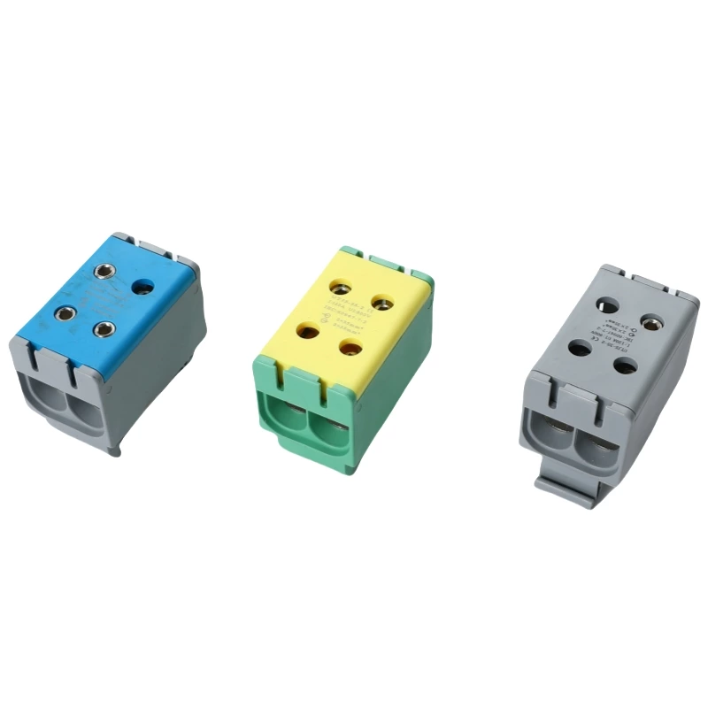 Borniers de connexion à vis pour rail DIN en cuivre pour distribution d'énergie de grande taille SOT5-35-2 2 x 50 mm²