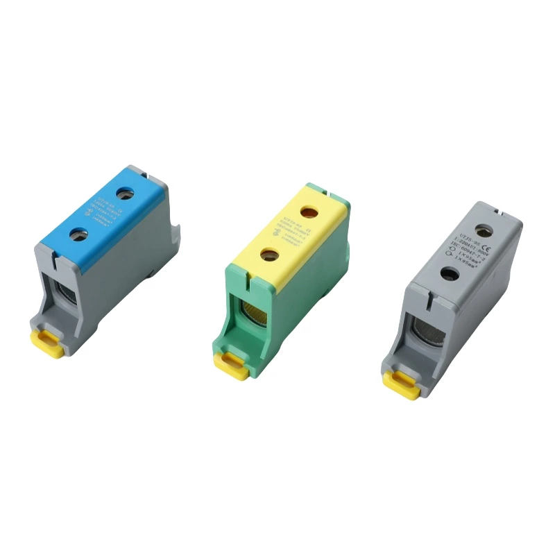 Borniers de distribution industriels en aluminium SOT5-95, type fileté, série SOT5 pour connecteur en aluminium 95 mm²