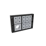 Système d'entrée de câble IP54 UL94-V0 Classe de flamme Auto-extinguible Cadre amovible KBL 24/17-MT