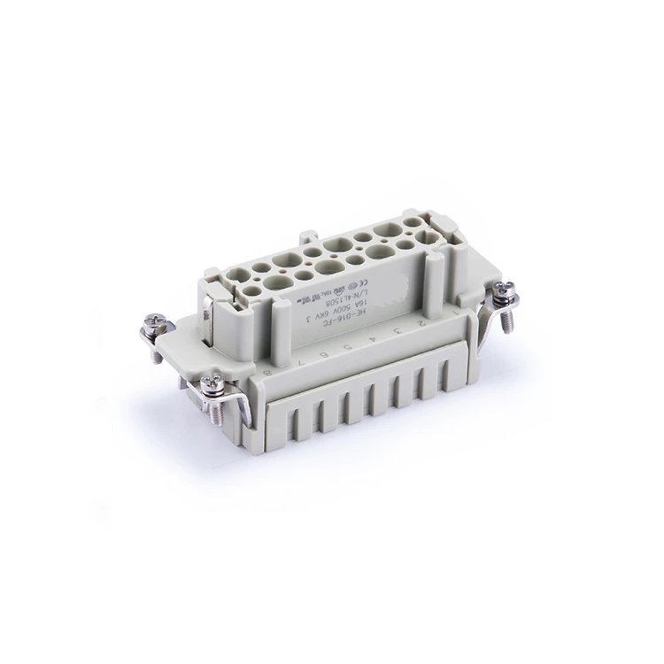 Connecteurs robustes Connecteur rectangulaire à sertir 09330162702 HE-016-FC