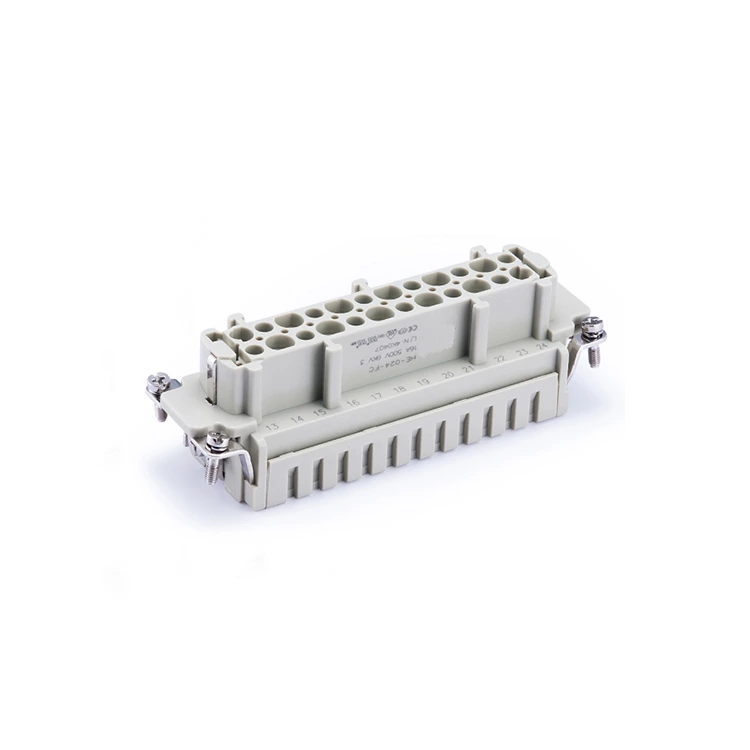 Connecteurs rectangulaires robustes SO-HE-024-FC, inserts femelles 24 broches 09330242702