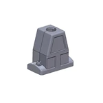 Connecteur robuste SO-HC6B-TKH-2S-M32, capot et boîtier, entrée par le haut, IP68/IP69K