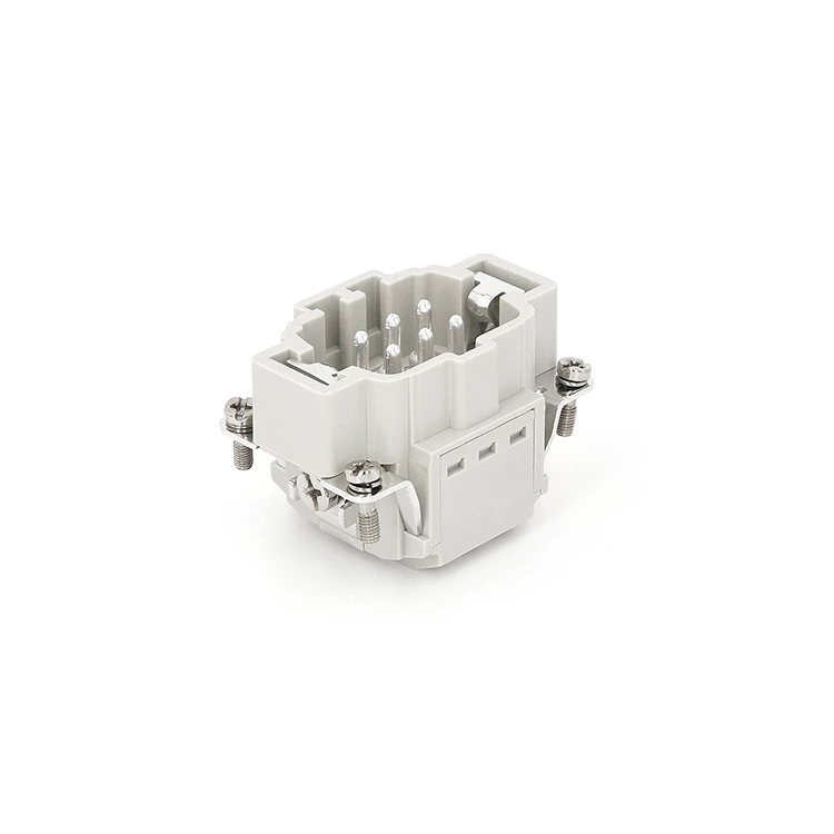Connecteur robuste 6 broches 16 A à cage rapide, connecteur rectangulaire HE-006-MS 09330062616