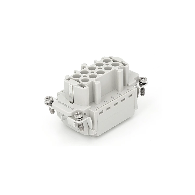 Connecteur robuste 16 A 10 broches femelle à insertion rapide HE-010-FS cage-clamp 09330102716