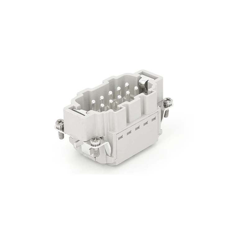 Connecteur robuste 10 broches 16 A mâle à insertion rapide HE-010-MS cage-clamp 09330102616