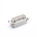 Connecteur industriel robuste HE-016-FSB, borne à ressort femelle 16 A, 16 broches