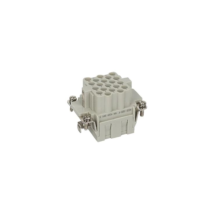 Connecteur rectangulaire robuste HEEE-020-FC 20 broches, connecteur à sertir 16 A