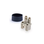 Connecteurs robustes 2 broches 40 A série HQ HQ-002.1-F (2,5-6 mm²) 09120022754