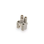Connecteurs industriels multipolaires robustes à 2 broches 40 A HQV-002.1-F (2,5-6 mm²) 09120022753