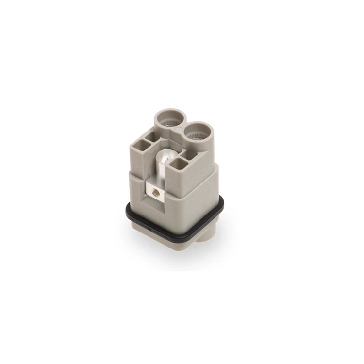 Connecteur industriel étanche 2 broches 40 A, connecteurs robustes HQV-002.2-M (4-10 mm²) 09120022651